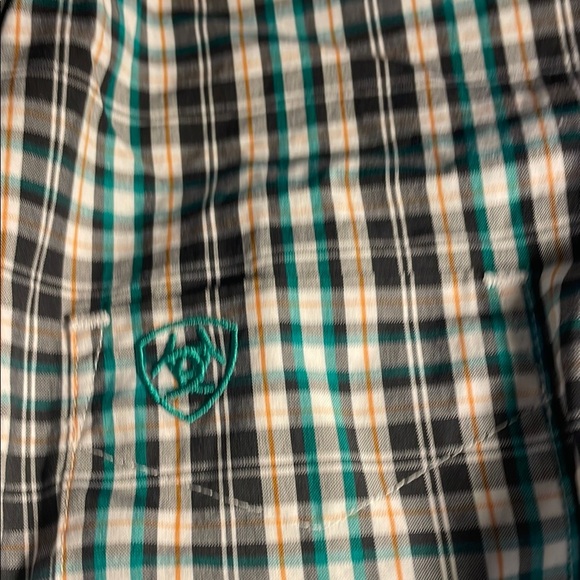 Ariat Blue and White Casual Button Down Shirt - Picture 4 of 4